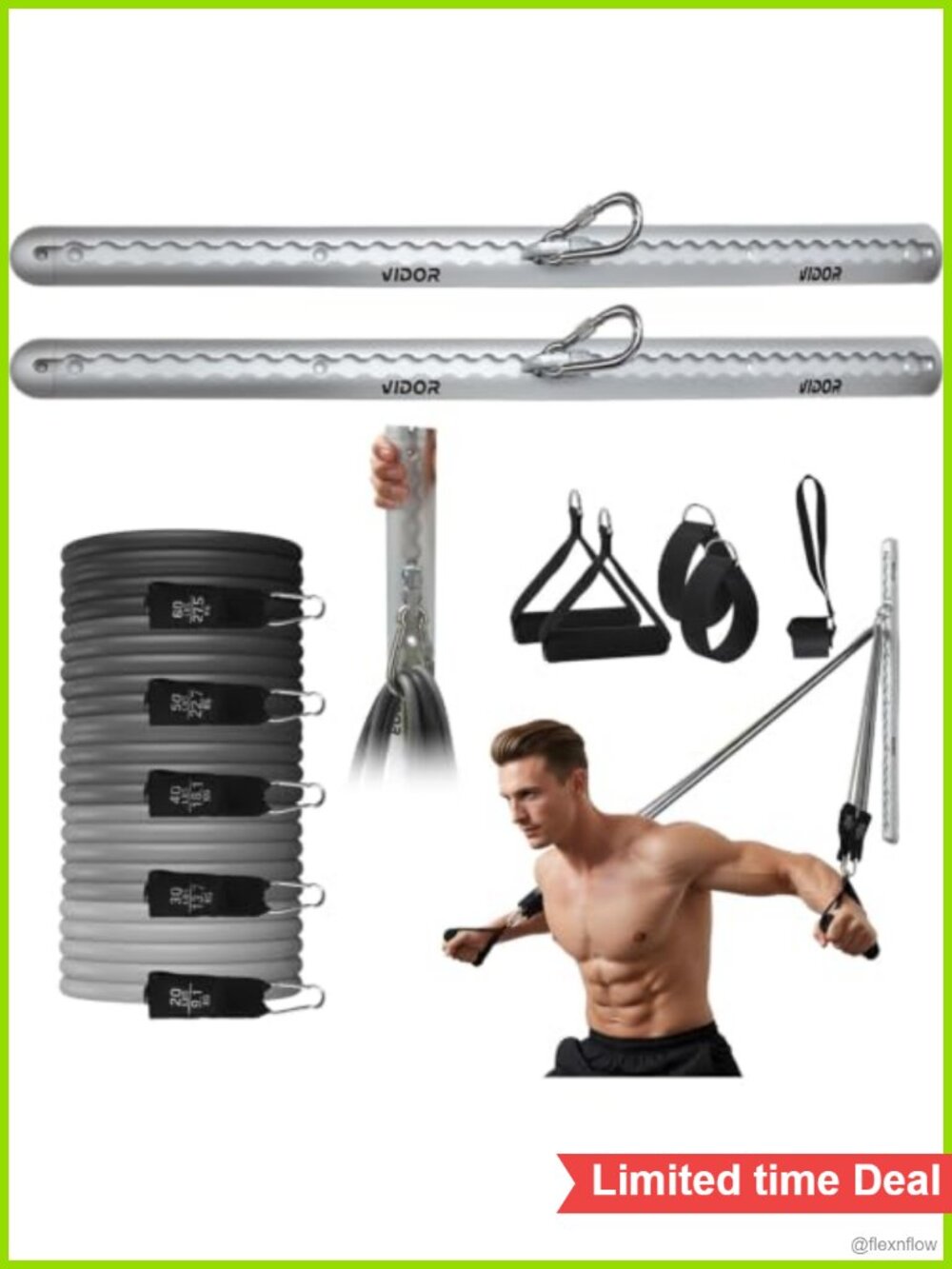 Resistance Band Wall Anchor System Heavy Duty Wall Mount for Home Gym Exercise